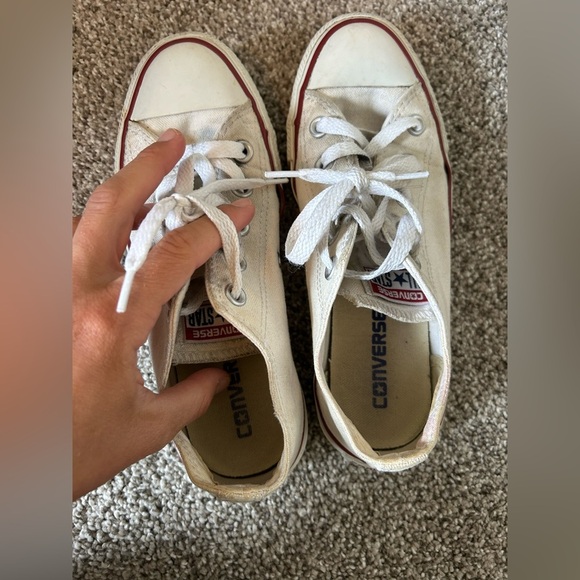 Converse Off-White Canvas Sneakers - Picture 4 of 6